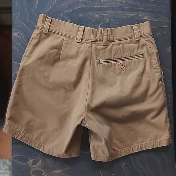 AA camel brown cotton twill Chino Shorts size 29 - Picture 3 of 9